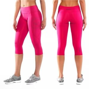 Virus Women's Stay Cool Compression Crop Pants RASPBERRY, Crossfit, Yoga Sz M